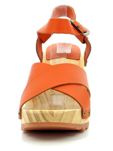 Kickers Leder-Sandaletten "Kick Wise" in Orange