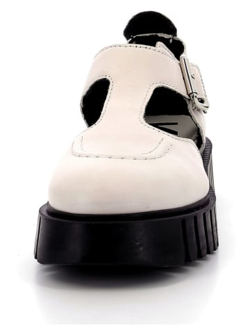 Kickers Leder-Halbsandalen "Kick Fantastic"  in Creme