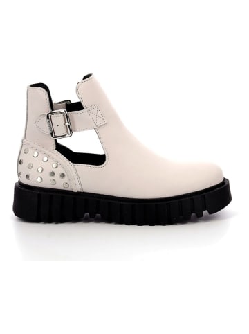 Kickers Leder-Boots "Kick Fantasy" in Creme