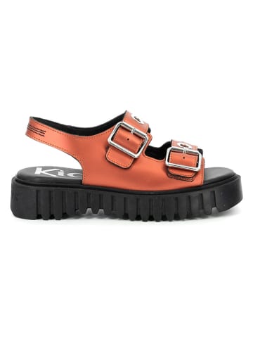 Kickers Sandalen "Kick Flak" in Orange/ Schwarz