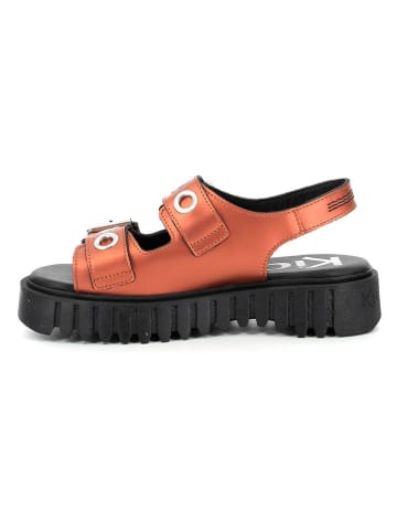 Kickers Sandalen "Kick Flak" in Orange/ Schwarz