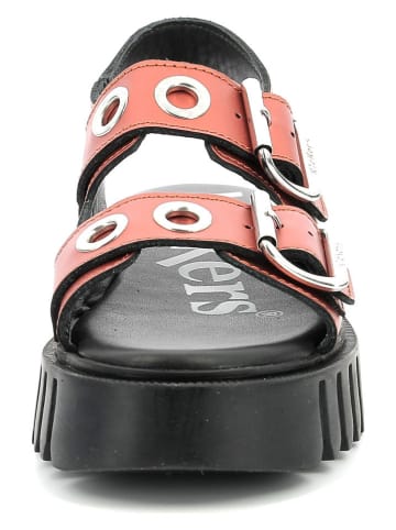 Kickers Sandalen "Kick Flak" in Orange/ Schwarz