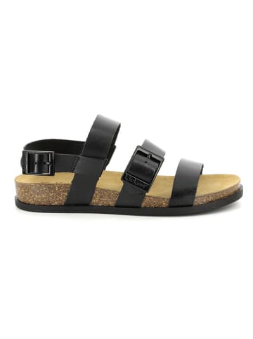 Kickers Leder-Sandalen "Kick Alana" in Schwarz