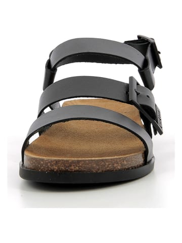 Kickers Leder-Sandalen "Kick Alana" in Schwarz