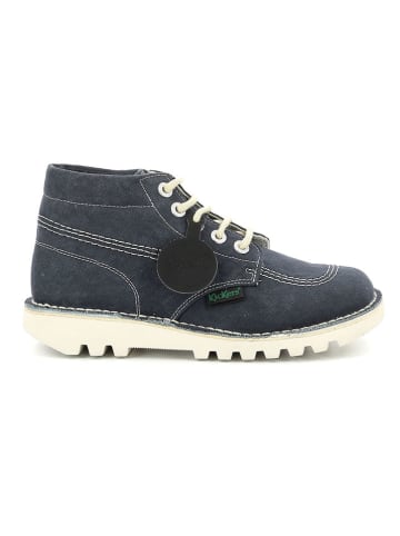 Kickers Boots "Kick hi" in Dunkelblau/Creme