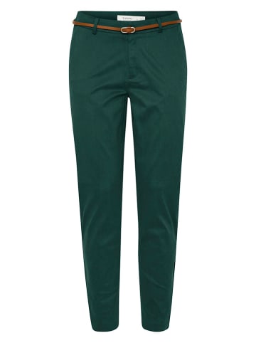 b.young Spodnie chino w kolorze zielonym