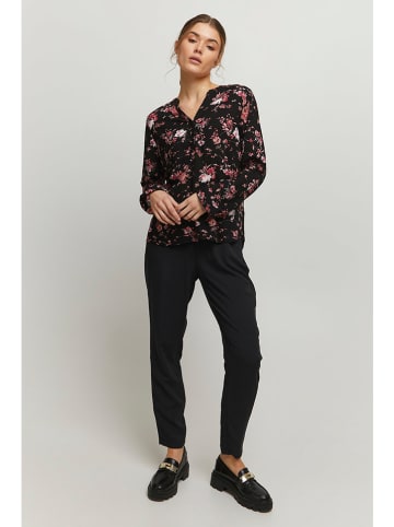 b.young Bluse in Schwarz/ Pink
