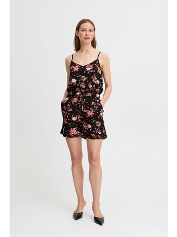 b.young Shorts in Rot/ Schwarz