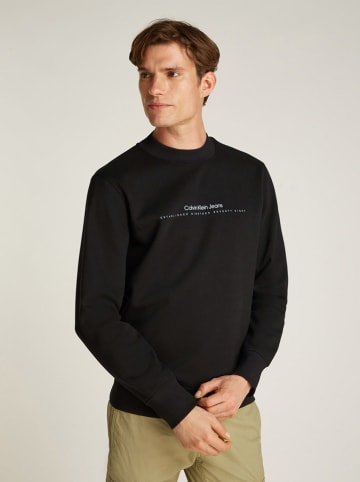 CALVIN KLEIN JEANS Sweatshirt in Schwarz