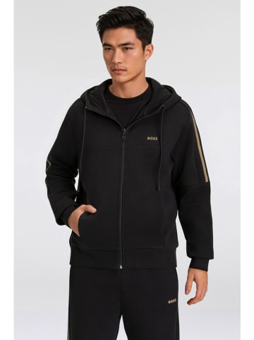 BOSS GREEN Sweatjacke in Schwarz