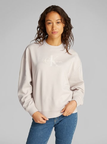 CALVIN KLEIN JEANS Sweatshirt in Creme