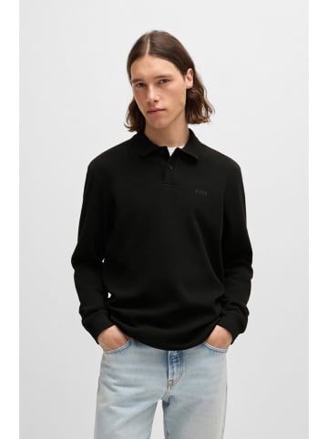 BOSS Orange Poloshirt in Schwarz