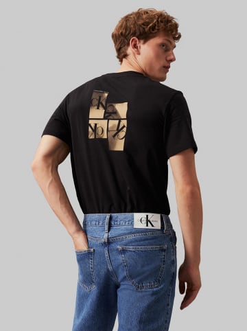 CALVIN KLEIN JEANS Koszulka w kolorze czarnym