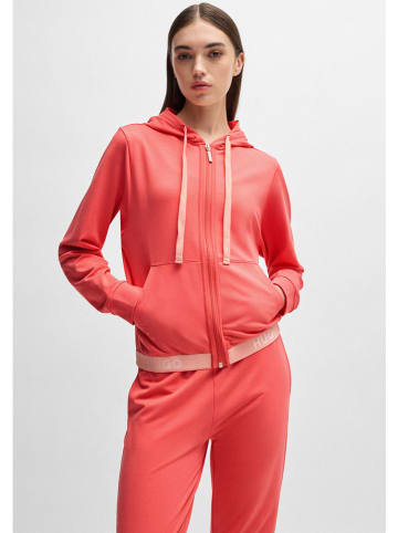HUGO Sweatjacke in Koralle