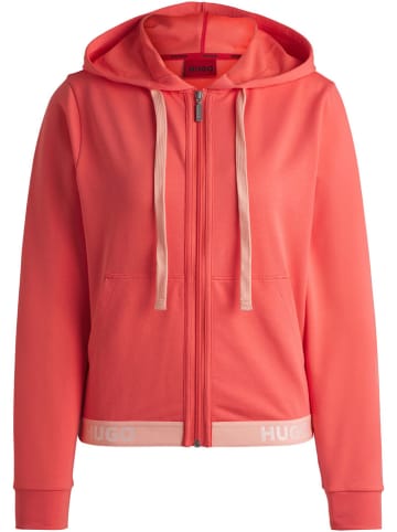 HUGO Sweatjacke in Koralle
