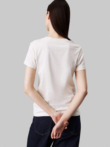 CALVIN KLEIN JEANS Koszulka w kolorze kremowym