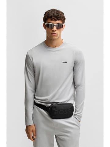 BOSS GREEN Longsleeve in Hellgrau