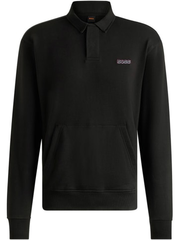 BOSS Orange Poloshirt in Schwarz