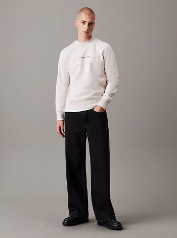 CALVIN KLEIN JEANS Bluza w kolorze kremowym