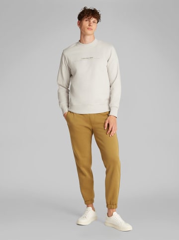 CALVIN KLEIN JEANS Sweatshirt in Creme