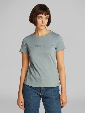 CALVIN KLEIN JEANS Koszulka w kolorze niebieskoszarym