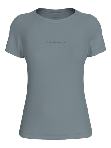 CALVIN KLEIN JEANS Shirt in Blaugrau