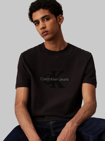 CALVIN KLEIN JEANS Koszulka w kolorze czarnym