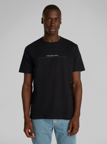 CALVIN KLEIN JEANS Koszulka w kolorze czarnym