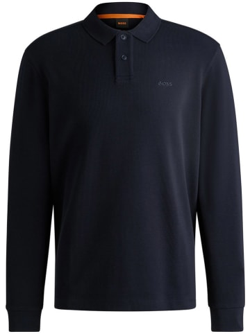BOSS Orange Poloshirt donkerblauw