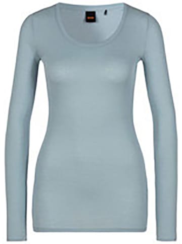 BOSS Orange Longsleeve in Hellblau
