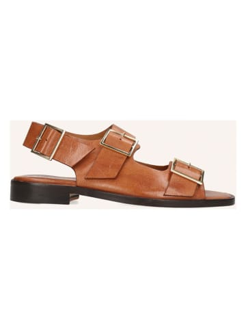 MELVIN & HAMILTON Leder-Sandalen "Everly" in Hellbraun