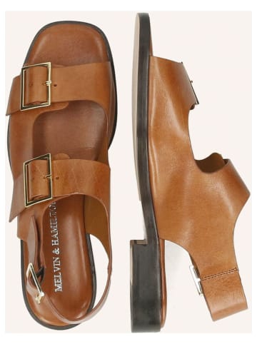 MELVIN & HAMILTON Leder-Sandalen "Everly" in Hellbraun