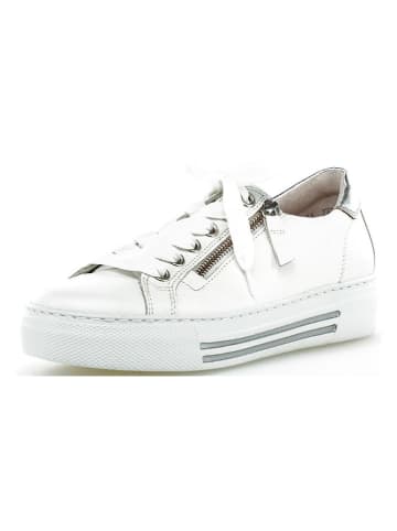 Gabor Leder-Sneakers in Weiß