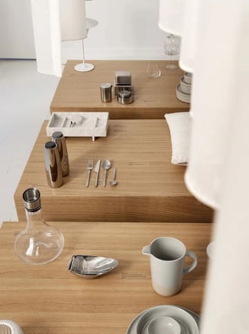 Blomus Melkkannetje "Sablo" wit/crème - (H)12 cm