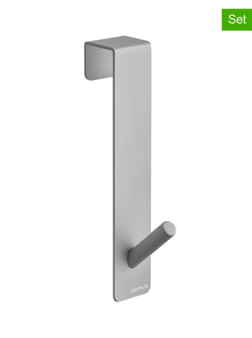 Blomus 3-delige set: deurhaken "Apara" zilverkleurig - (H)13 cm
