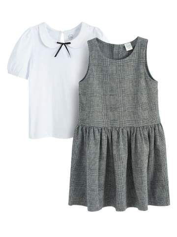 COOL CLUB 2tlg. Outfit in Weiß/ Grau in Weiß/ Grau