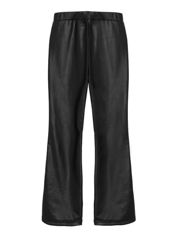COOL CLUB Kunstleren uitlopende broek zwart