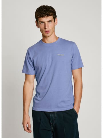 Pepe Jeans Koszulka "Damian" w kolorze niebieskim