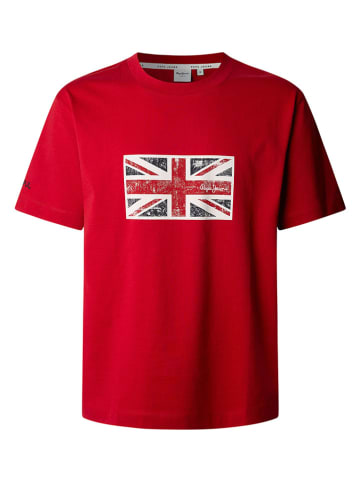 Pepe Jeans Koszulka "Union" w kolorze czerwonym