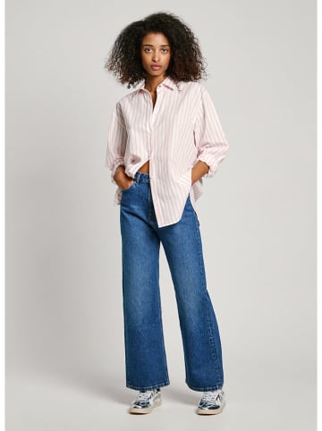 Pepe Jeans Hemd "Artemisa" in Rosa/ Weiß