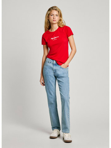 Pepe Jeans Koszulka "New Virgina" w kolorze czerwonym