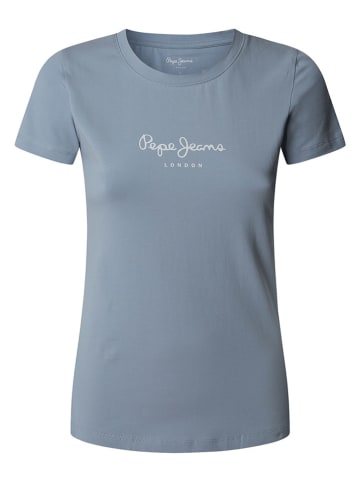 Pepe Jeans Koszulka "New Virgina" w kolorze szaroniebieskim