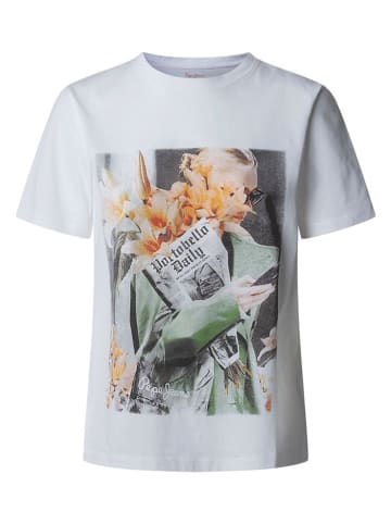Pepe Jeans Koszulka "Rebecca" w kolorze białym