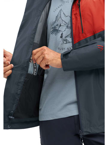 Maier Sports Funktionsjacke in Rot/ Grau