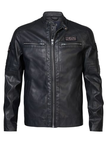 Petrol Industries Kunstlederjacke in Anthrazit