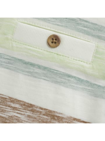 enfant Shirt in Creme/ Hellbraun/ Grün