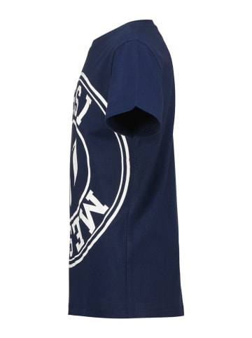 Messi Shirt in Dunkelblau/ Weiß