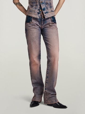 G-Star Spijkerbroek "Y2K" - straight flare fit - blauw/lila