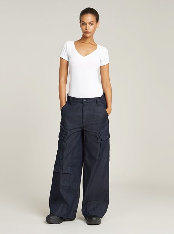 G-Star Spijkerbroek "Mega Cargo" - loose fit - donkerblauw