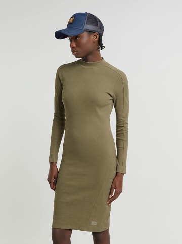 G-Star Sukienka dzianinowa w kolorze khaki